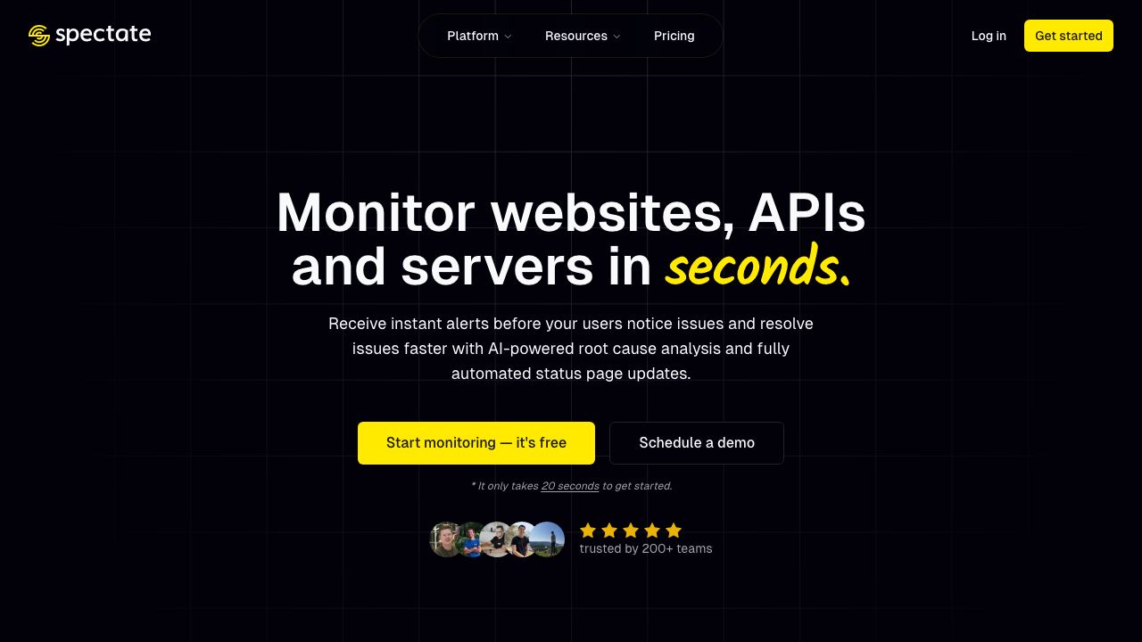 Spectate 网站截图