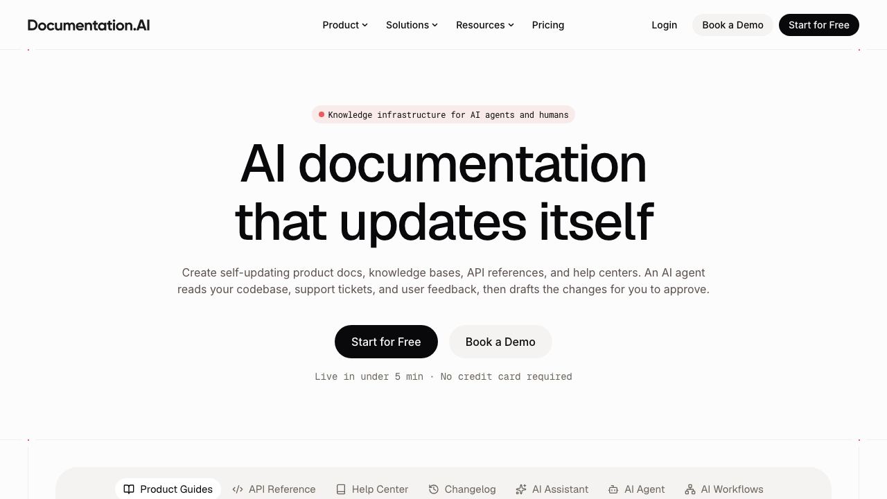 Documentation.AI website screenshot