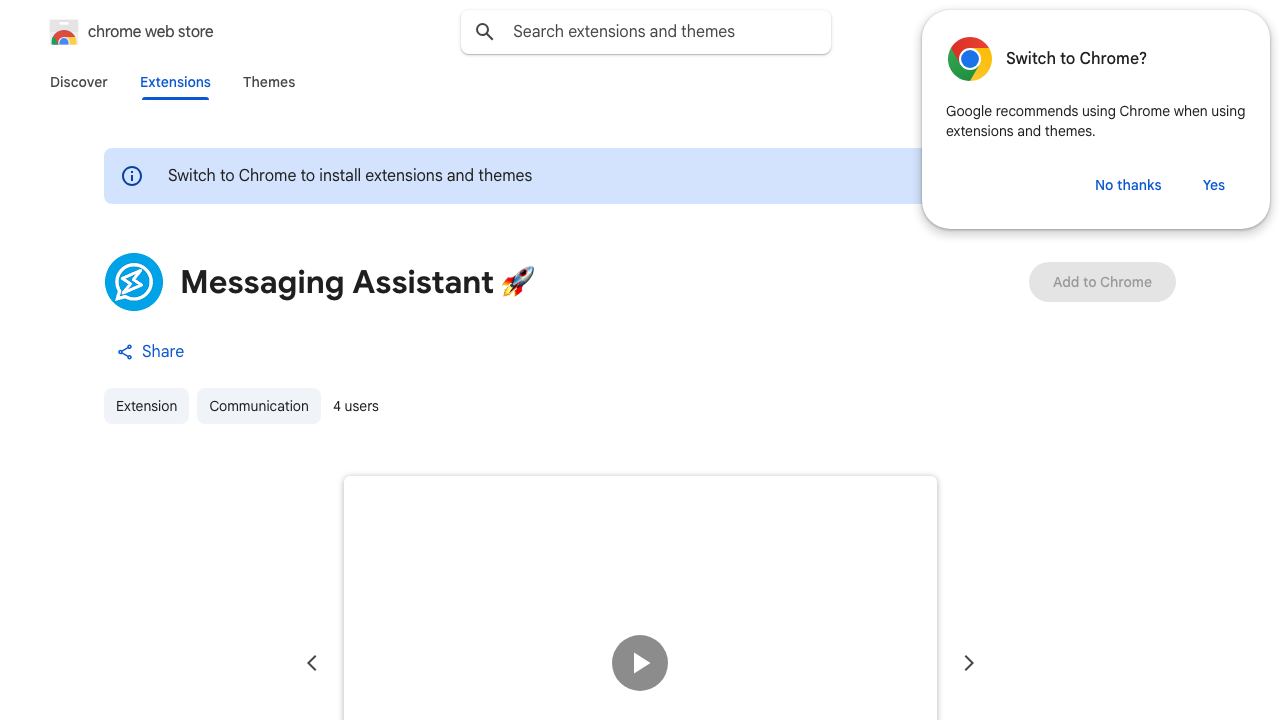 Messaging Assistant 🚀 website screenshot
