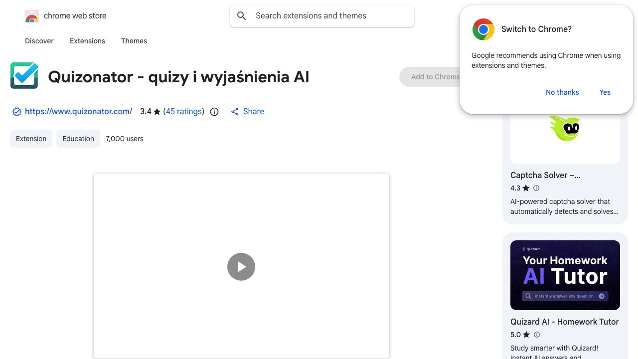 Quizonator 网站截图