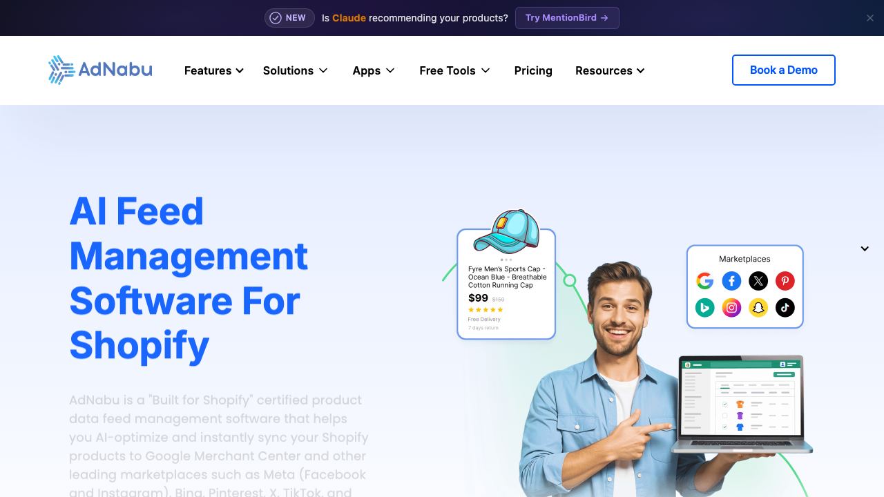AdNabu 2.0 网站截图
