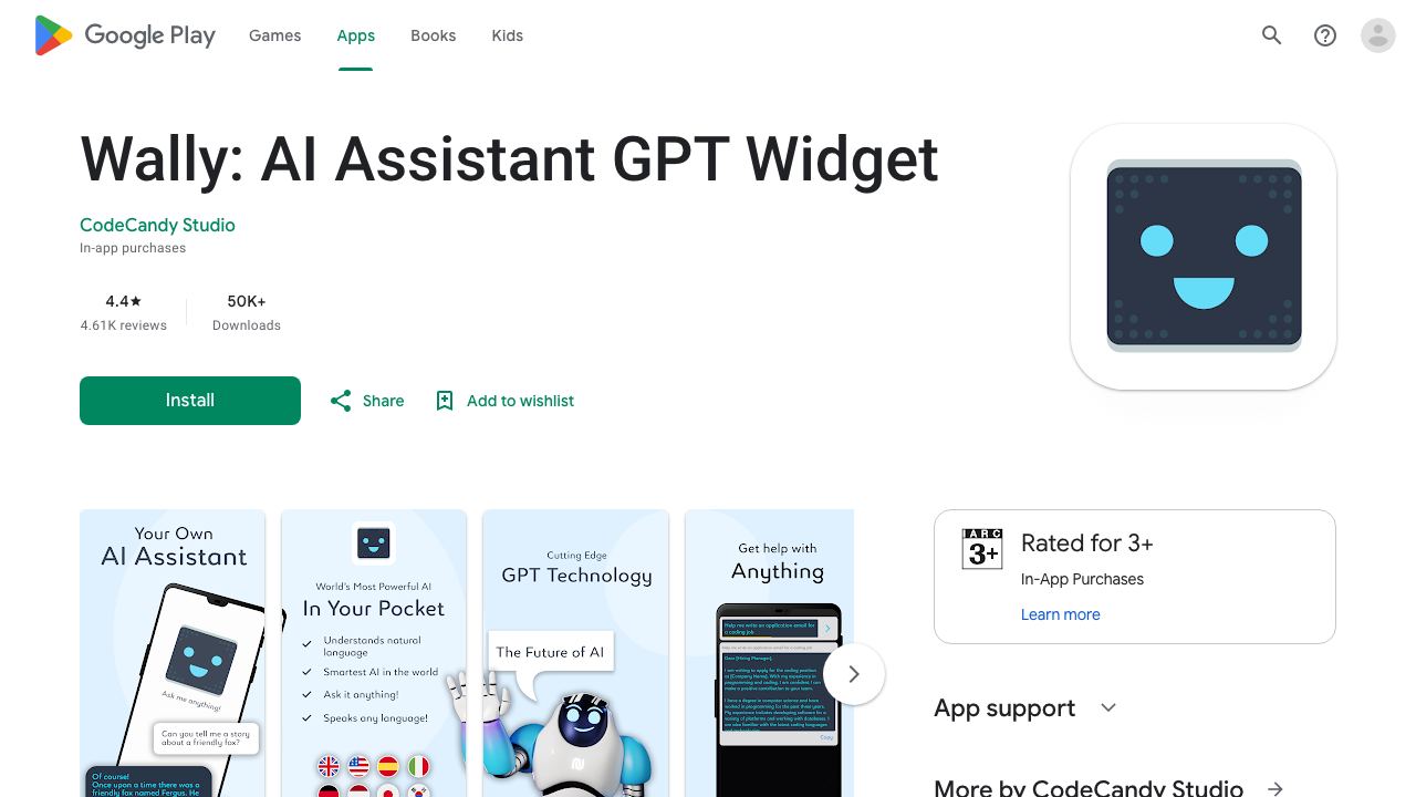 Android AI Assistant Widget 网站截图