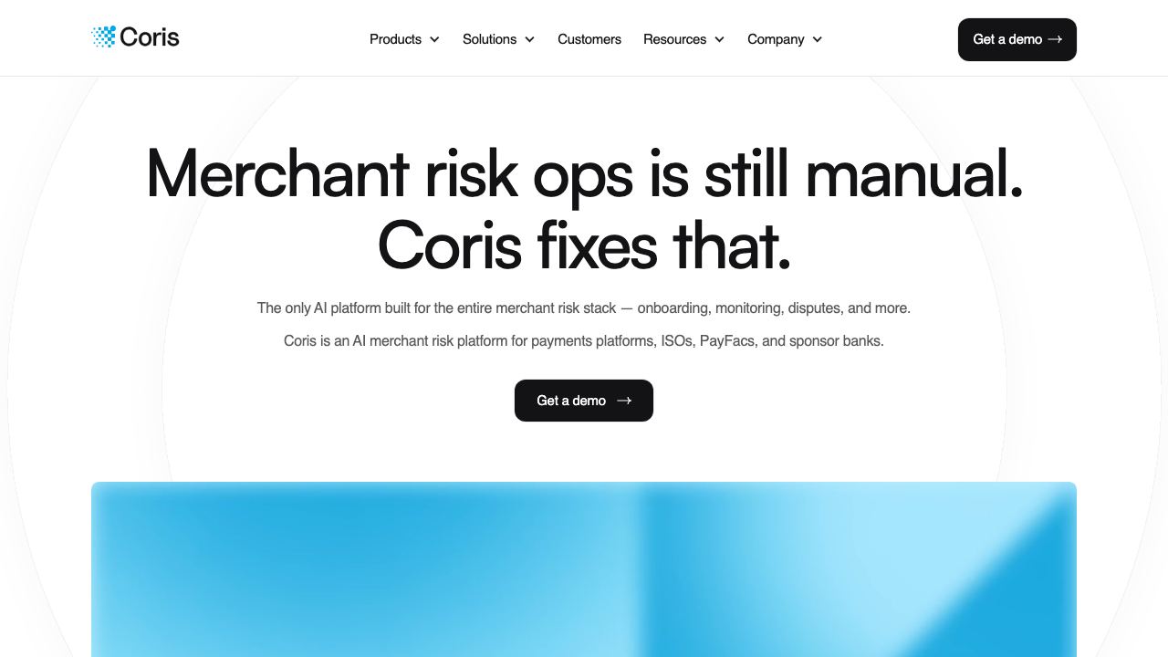 Coris 网站截图