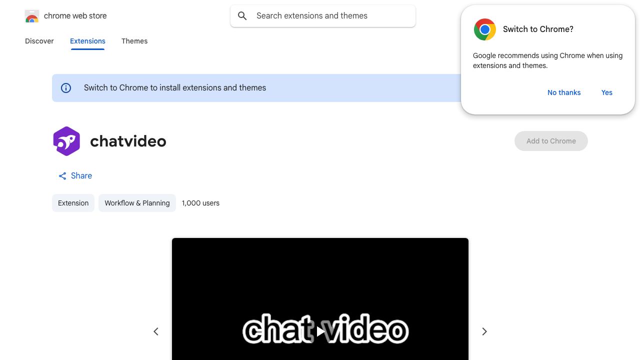 chatvideo 网站截图