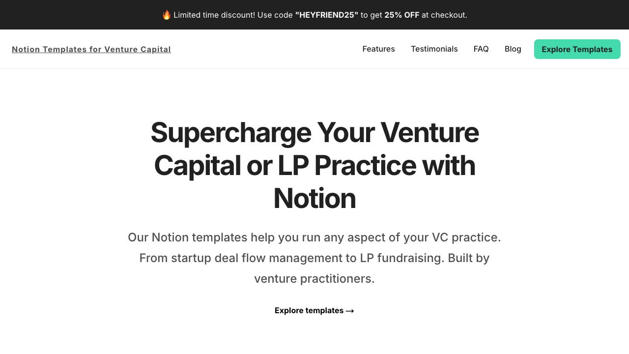 NotionVC.com website screenshot