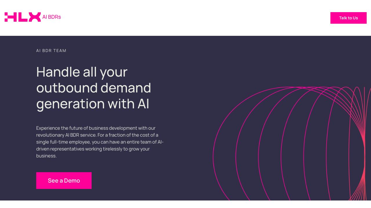 AI Outbound Agents 网站截图