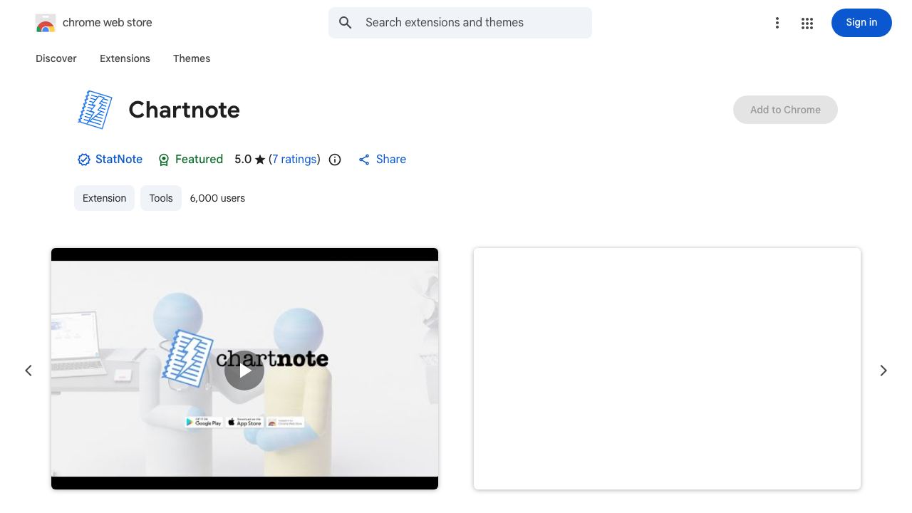Chartnote 网站截图