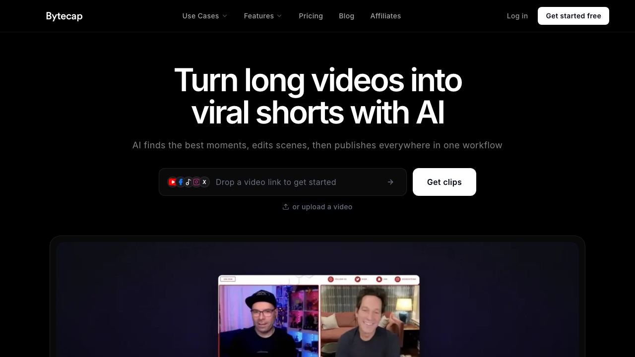 ByteCap website screenshot