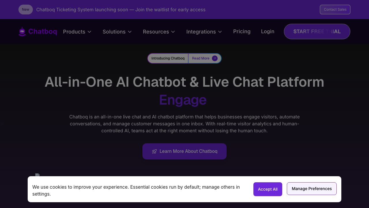 Chatboq 网站截图