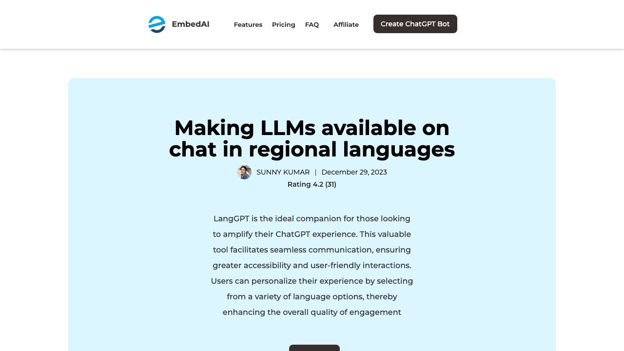 LangGPT 网站截图