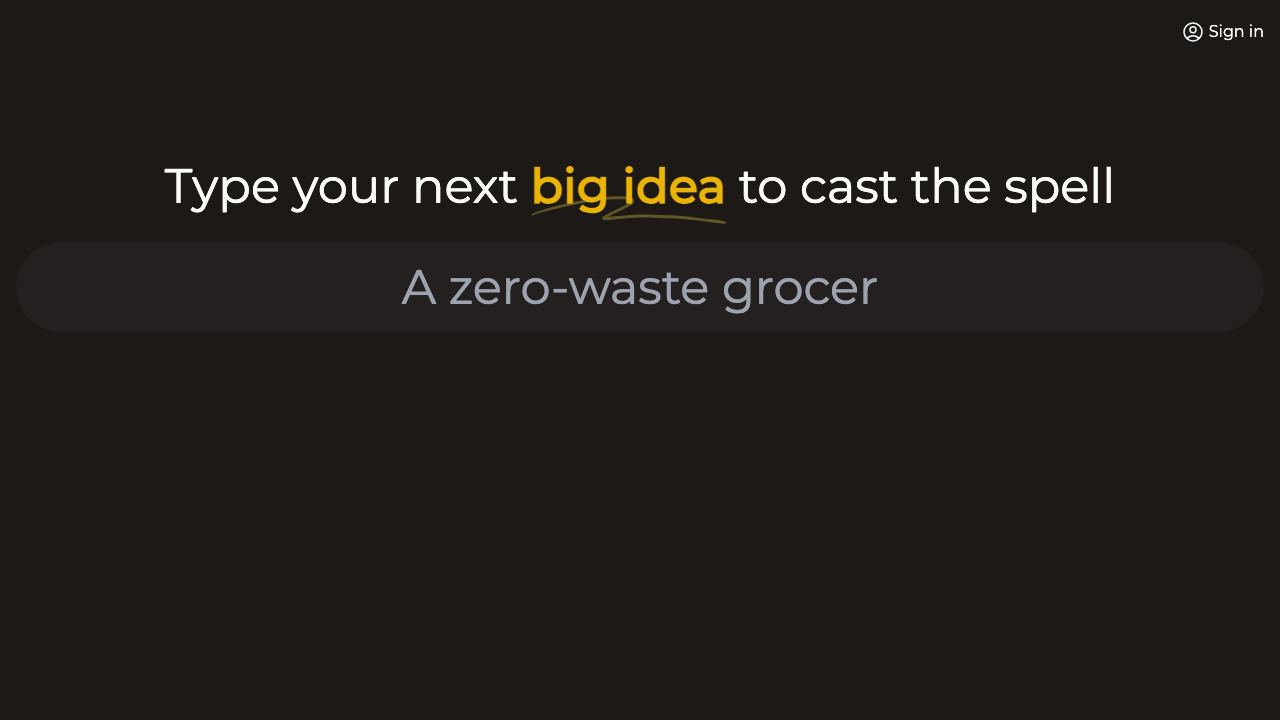 Namewizard.ai website screenshot