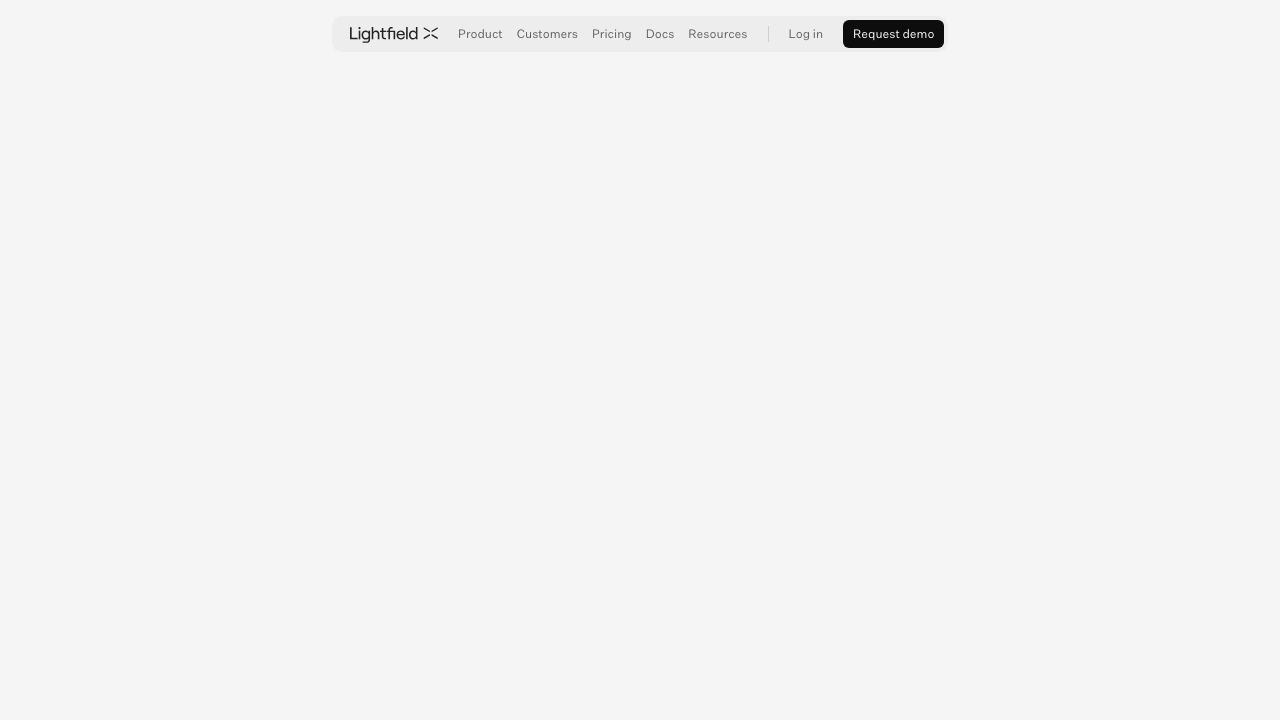 Lightfield website screenshot