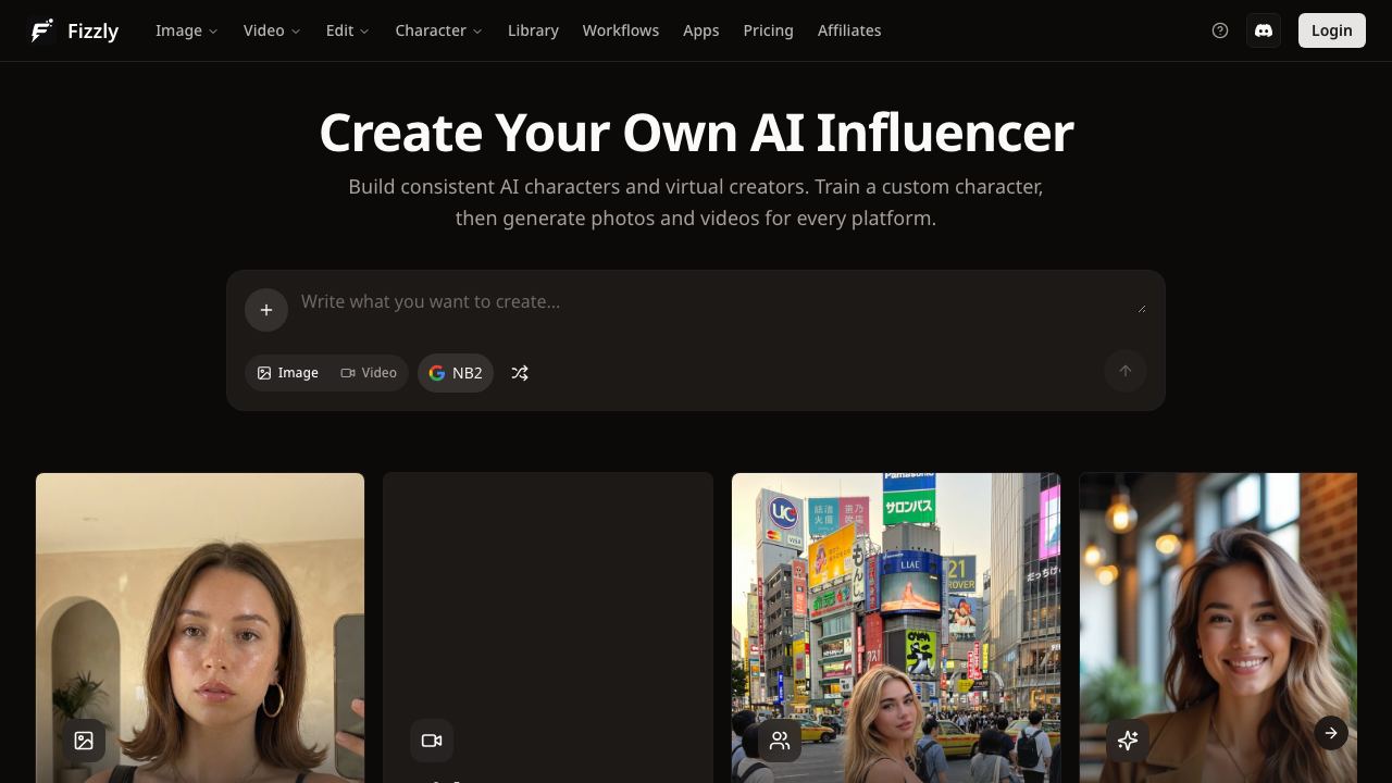 Fizzly AI 网站截图