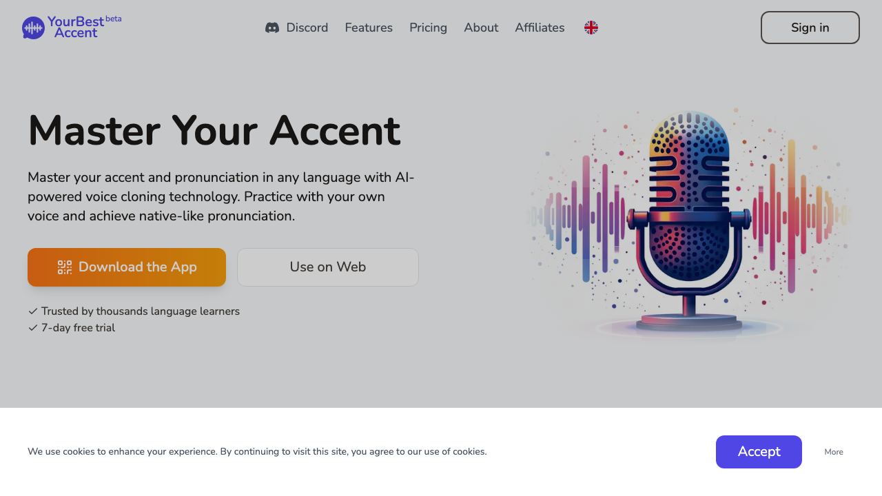 YourBestAccent.com 网站截图