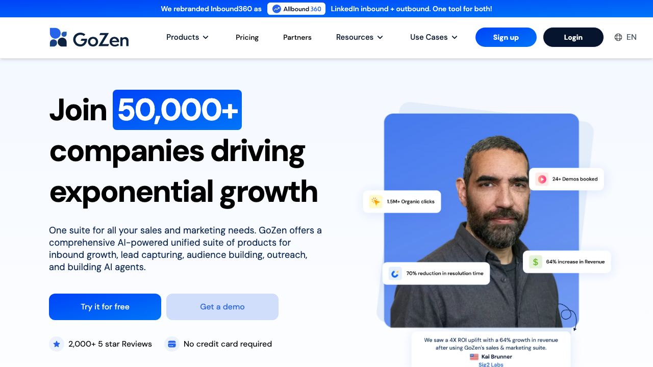 GoZen website screenshot