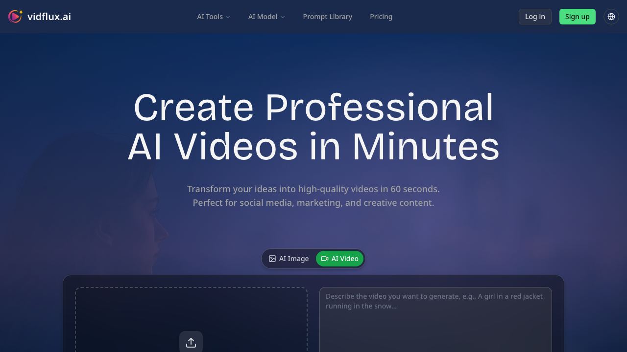 vidflux.ai 网站截图