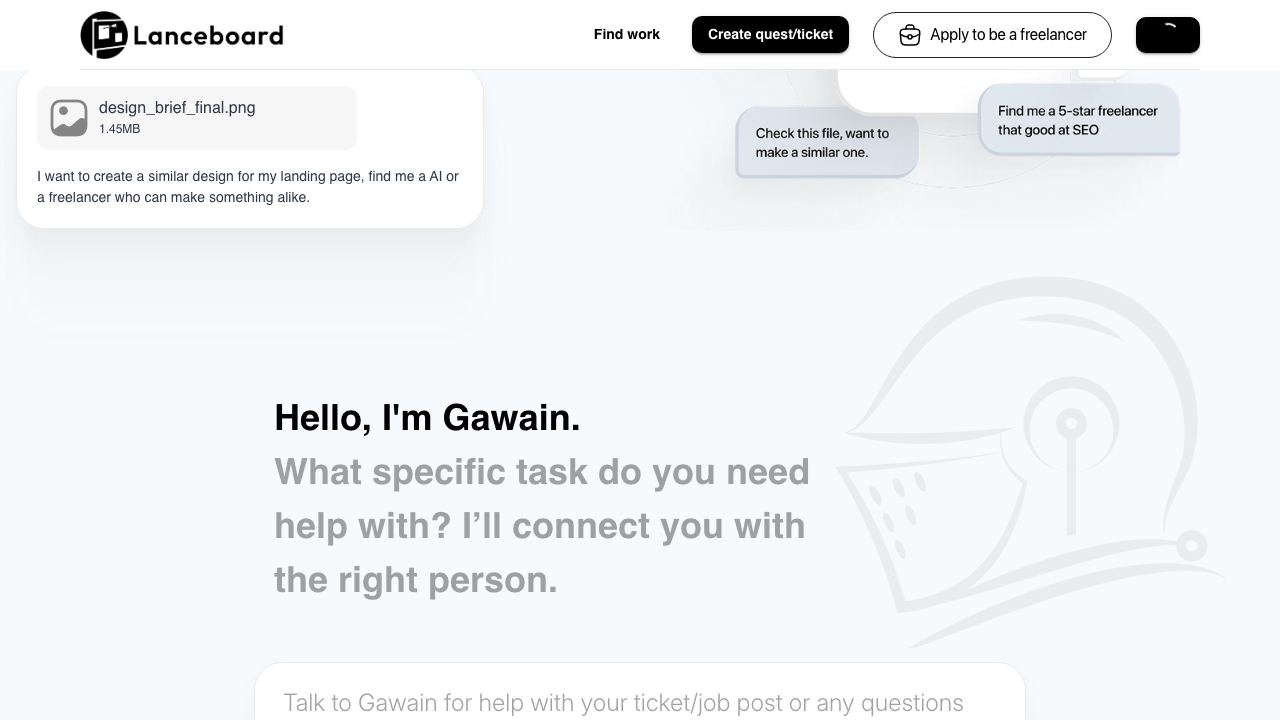 Lanceboard website screenshot