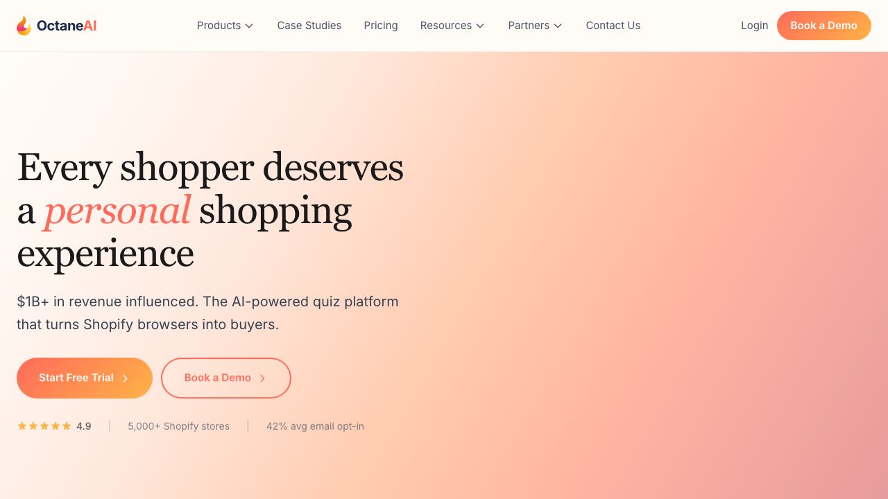 Octane AI 网站截图