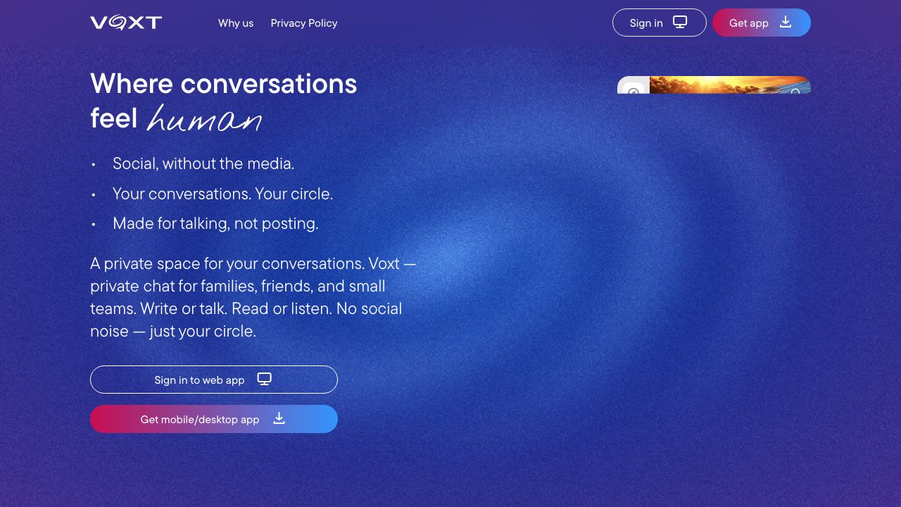 Actual Chat 网站截图