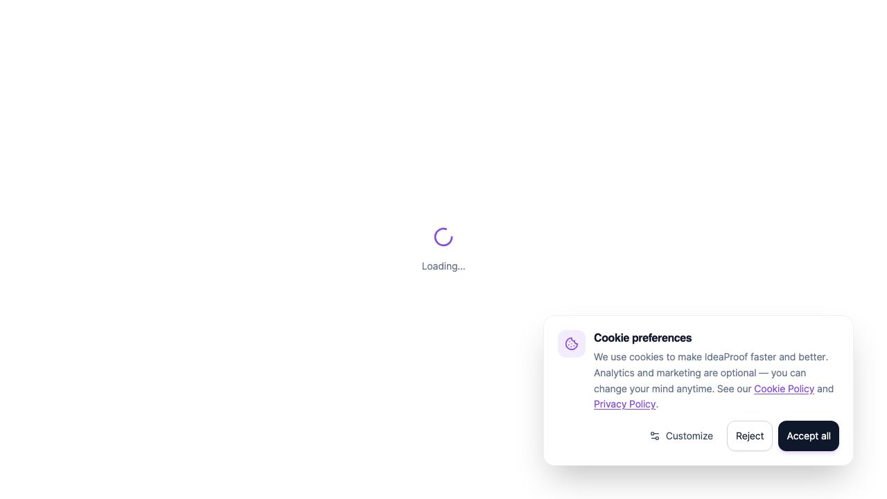 IdeaProof 网站截图