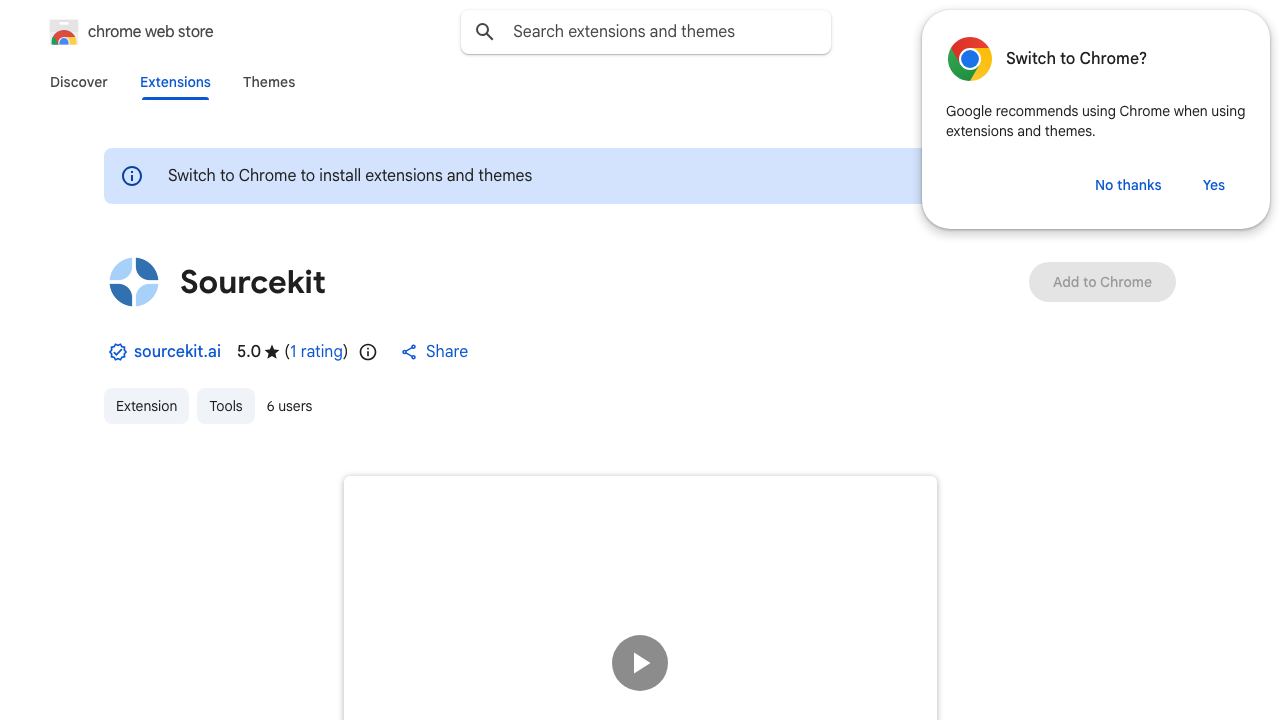 Sourcekit website screenshot