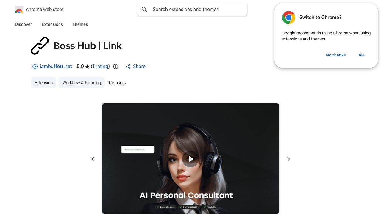Dream Style & Photo AI Sidebar website screenshot