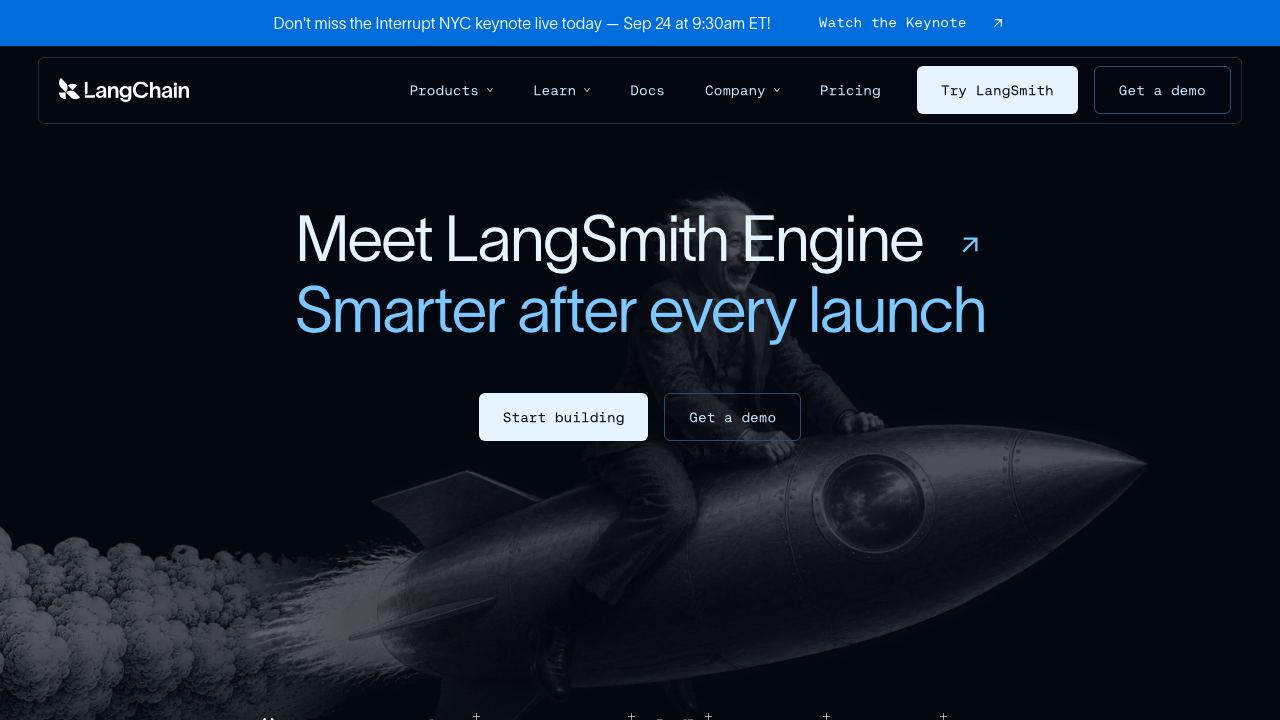 LangChain 网站截图
