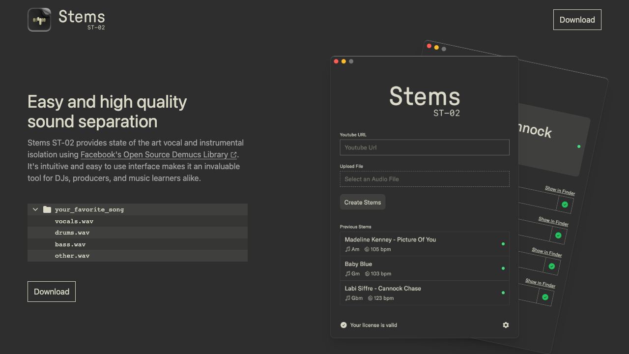 Stems ST-02 网站截图