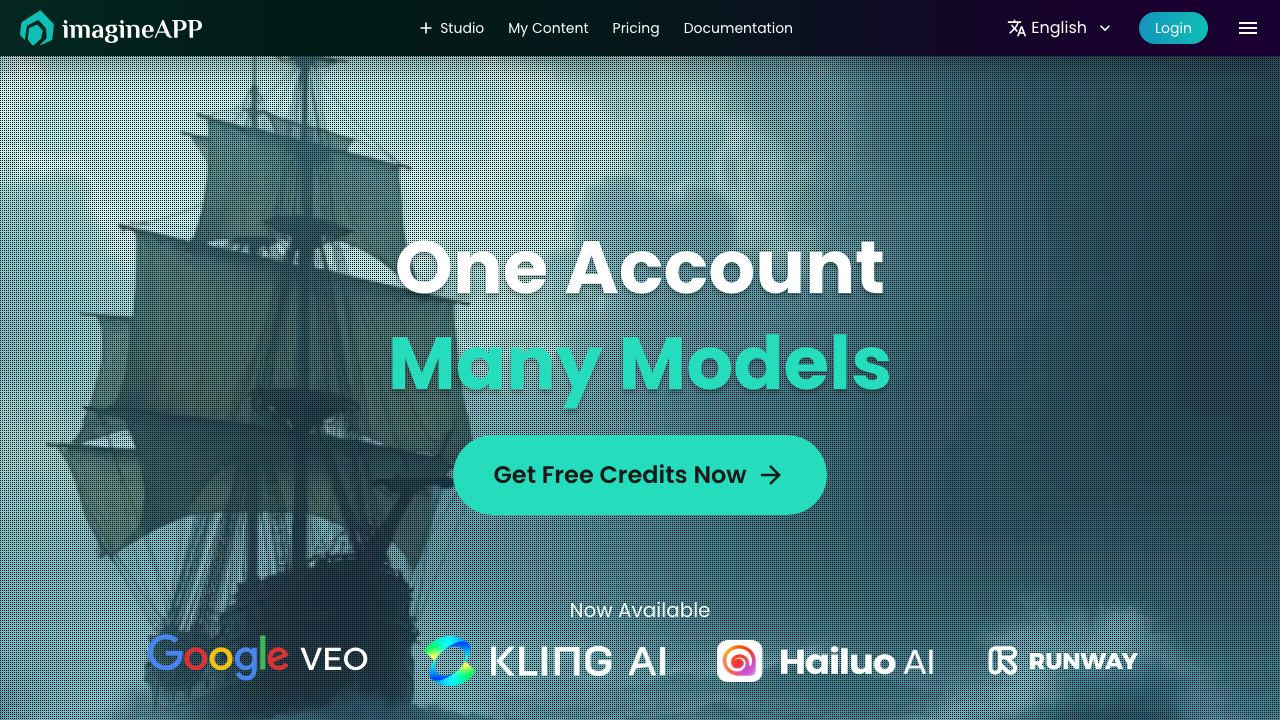 Imagineapp website screenshot