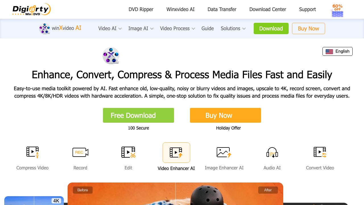 Winxvideo AI website screenshot
