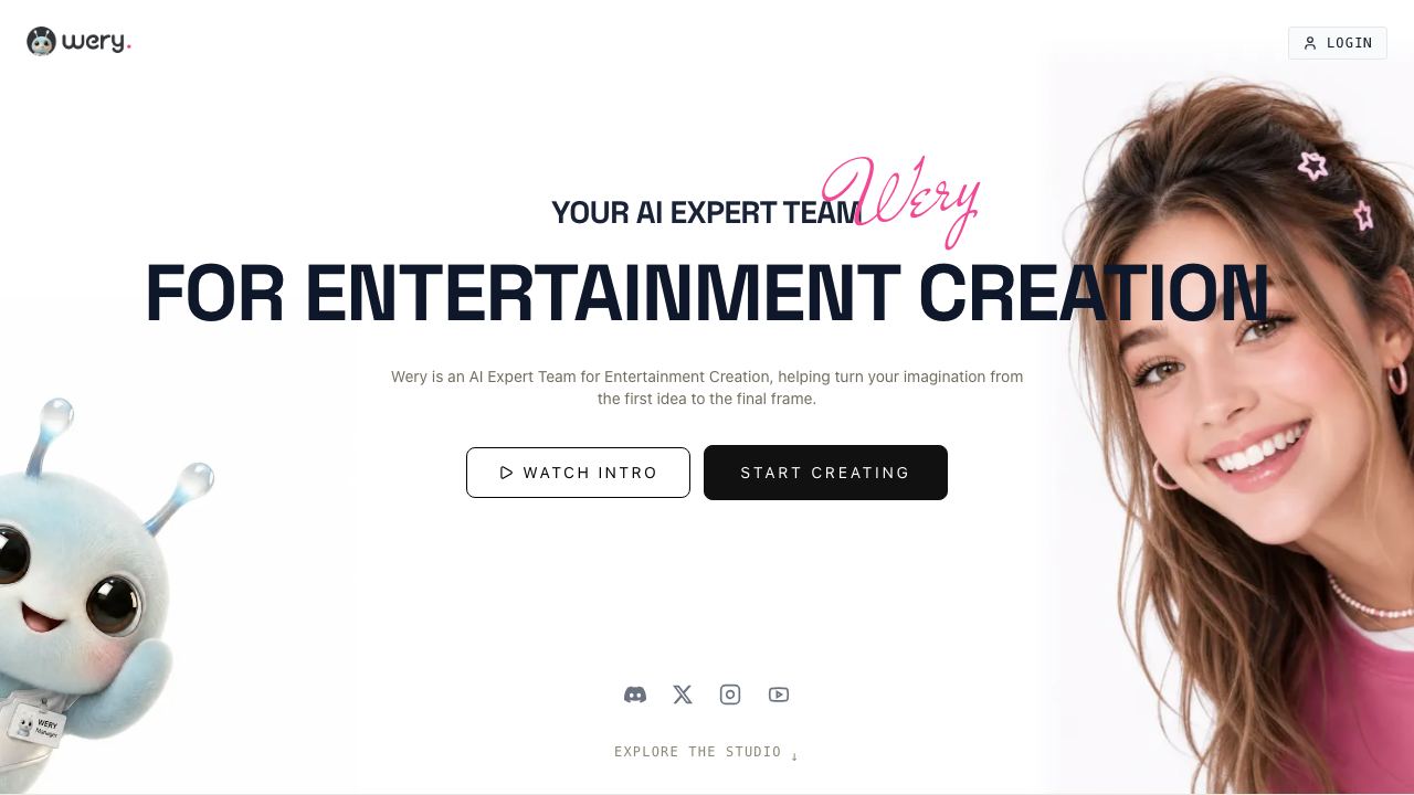 Wery.AI website screenshot