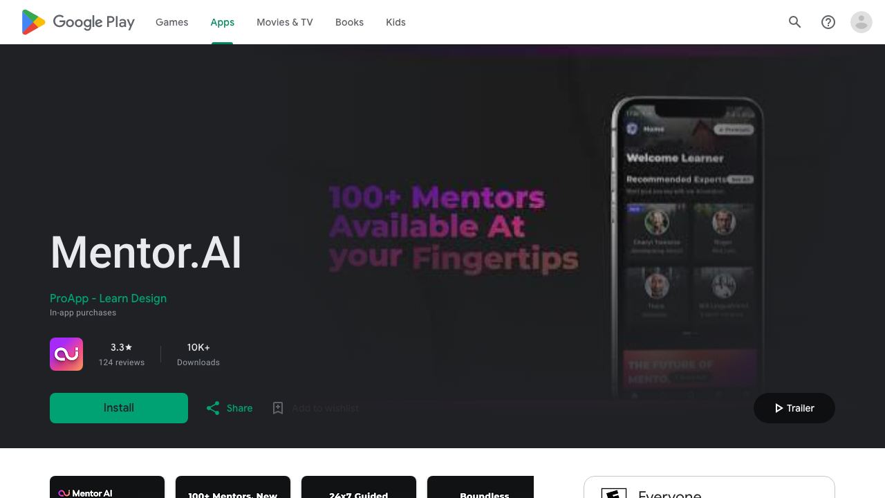 Mentor.AI 网站截图