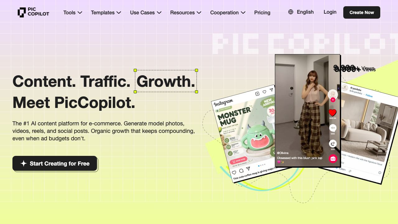 Pic Copilot 网站截图