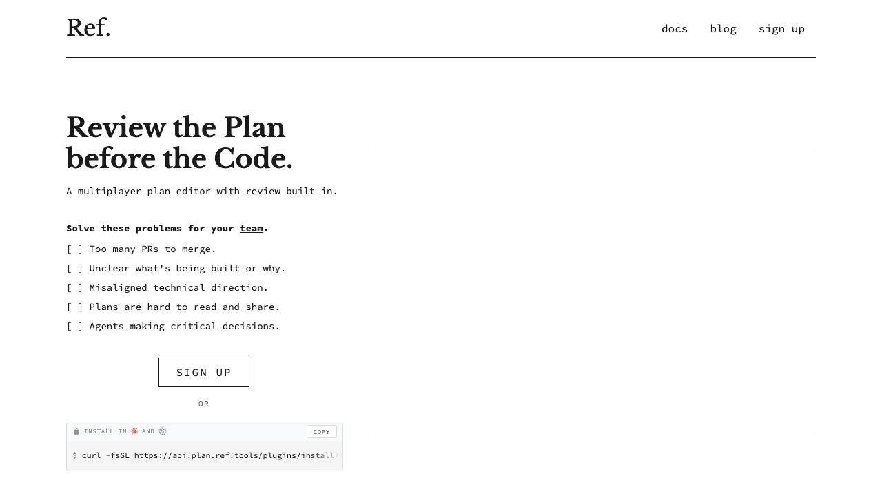 Ref Tools website screenshot