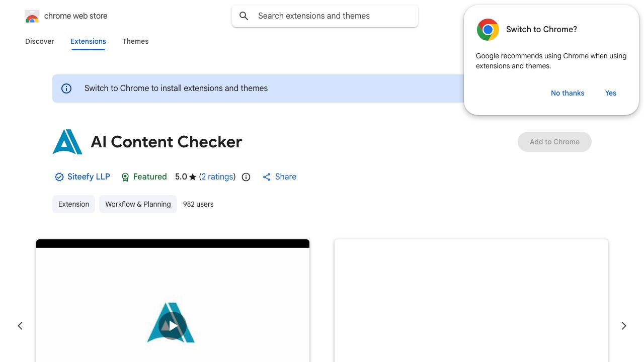 AI Content Checker 网站截图