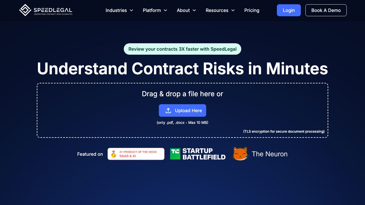 SpeedLegal 网站截图