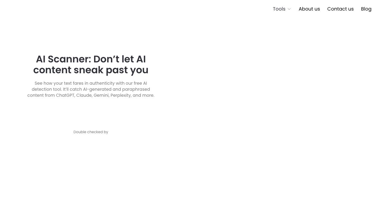 AI Scanner 网站截图