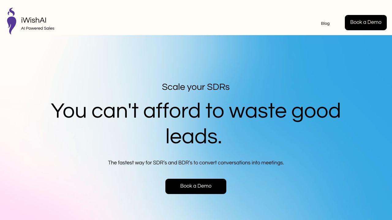 iWish website screenshot