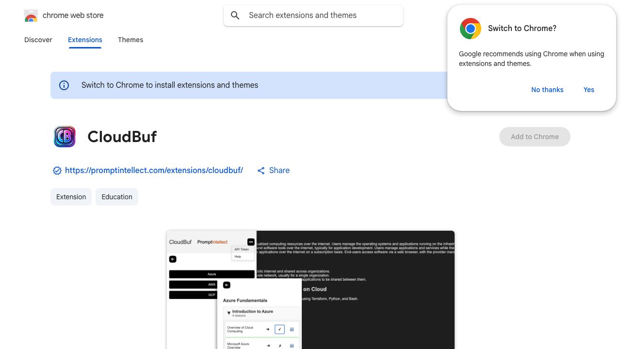 CloudBuf 网站截图