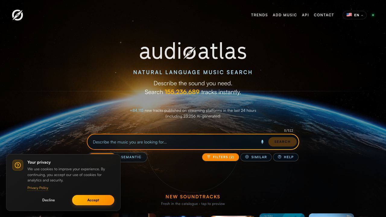 Audioatlas 网站截图