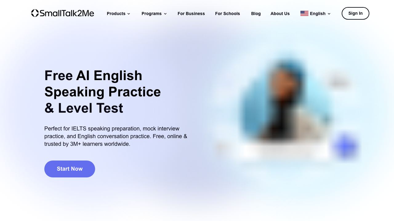 SmallTalk2Me website screenshot