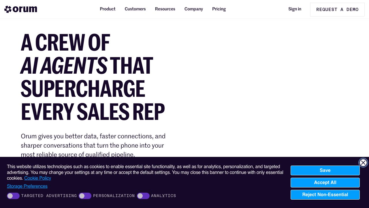 orum.com website screenshot