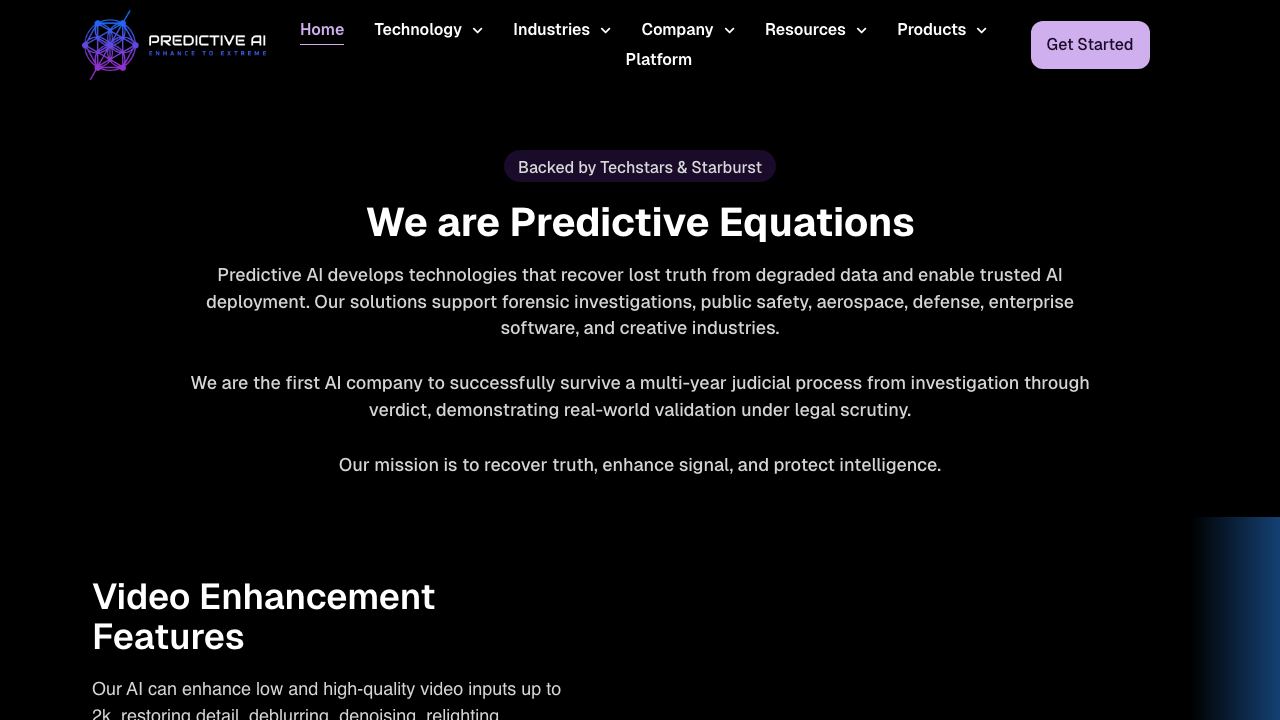 Predictive Equations 网站截图