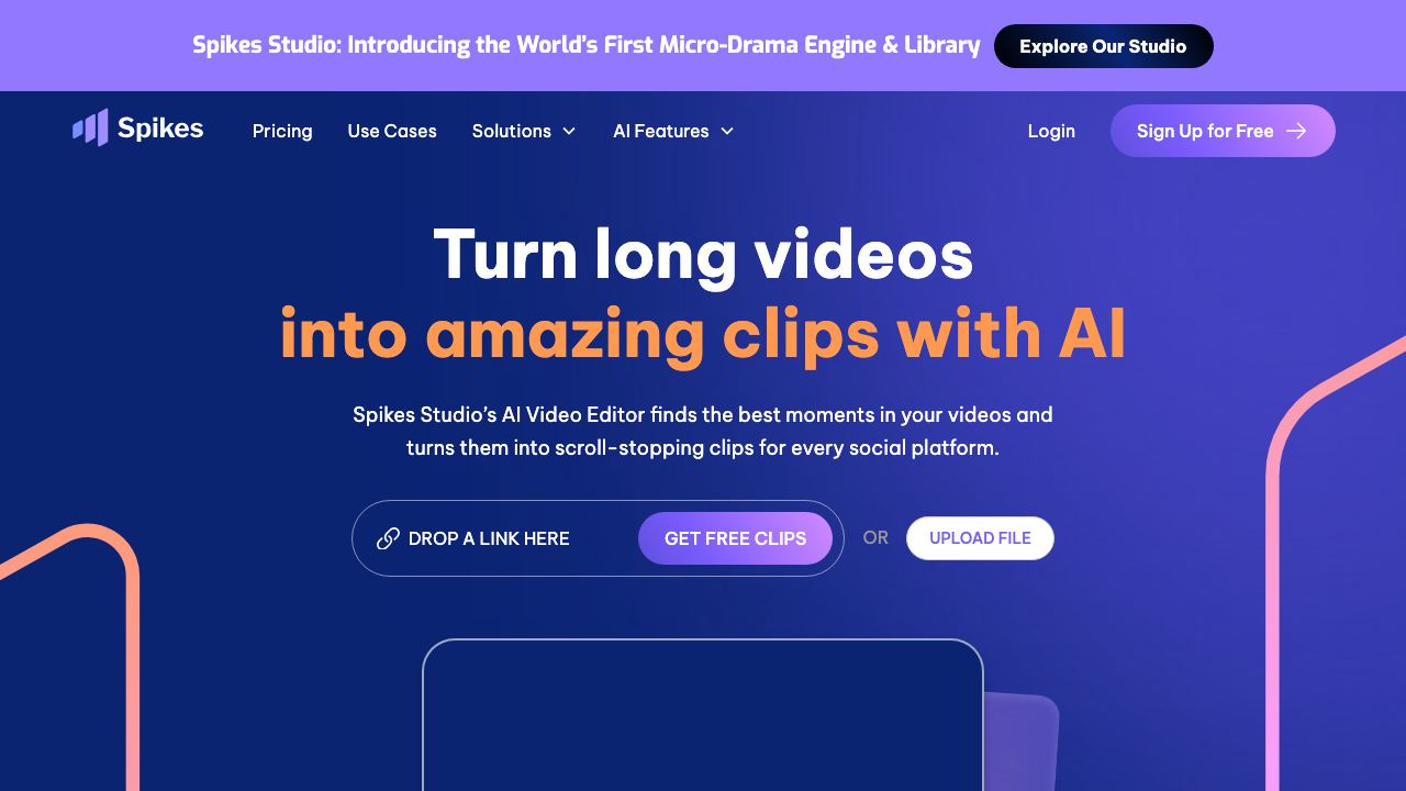 Spikes Studio website screenshot