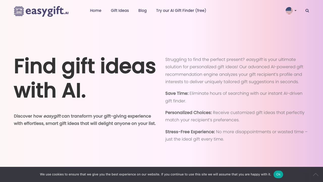 EasyGift 网站截图