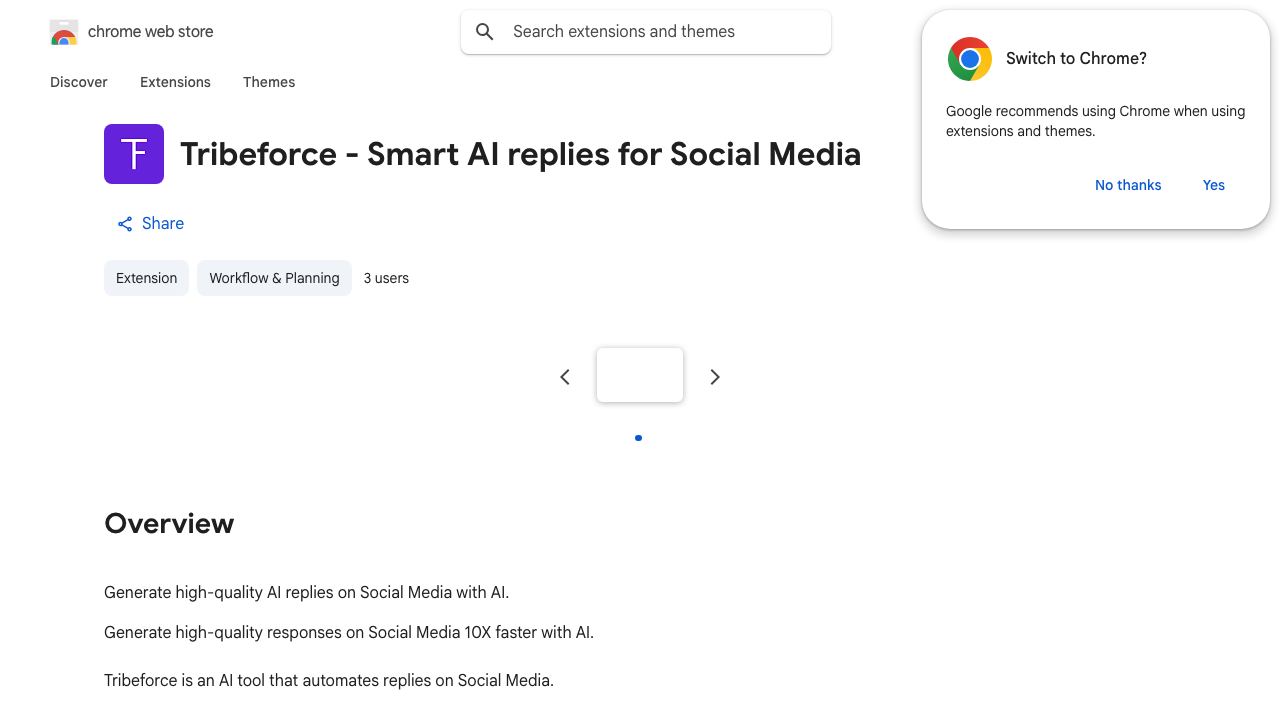 Tribeforce - ChatGPT for Twitter and LinkedIn 网站截图