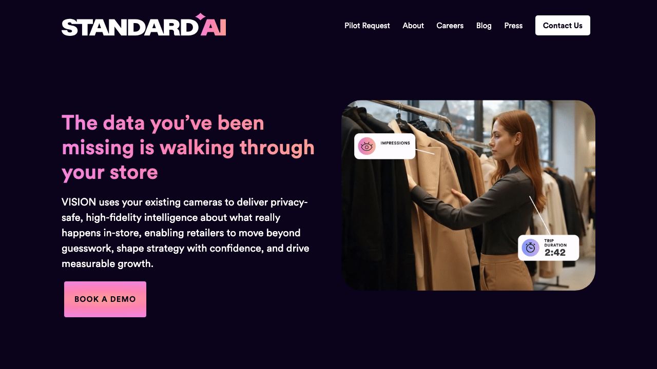 standard.ai 网站截图