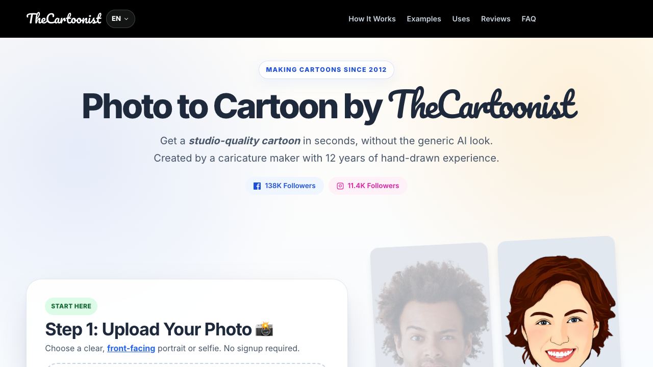 TheCartoonist.Studio 网站截图