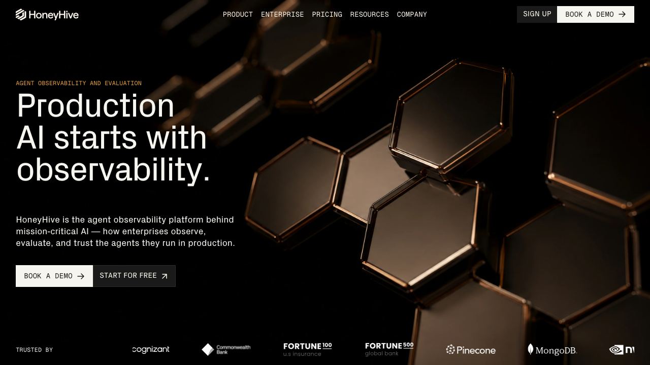 honeyhive.ai 网站截图