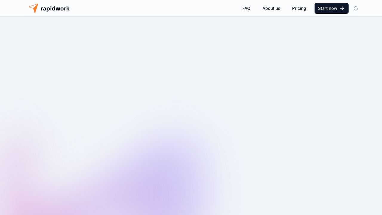 rapidwork.ai website screenshot